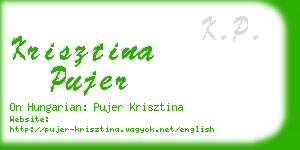 krisztina pujer business card